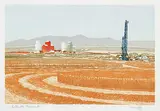 George Weber, Alberta Harvest, 1977, colour silkscreen on paper