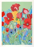 Marika Onufrychuk-Sokulski, Poppies #A/P, 1991, colour silkscreen on paper