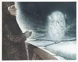 Captain Noah Bishop's Visitation at the Icefields #44/50 by David Blackwood, 1979, colour etching on paper, sold Apr 2006