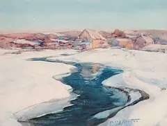 Harry Britton, Untitled - Spring Thaw, watercolour on paper