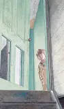Patrick Douglass Cox, The Basement, 1992, egg tempera on paper