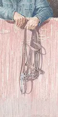 Kimblewicks by Patrick Douglass Cox, 1990, egg tempera on paper, sold Apr 2006