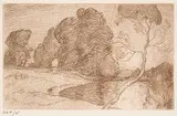 Lionel LeMoine FitzGerald, Landscape Moonlight, 1925, etching on paper