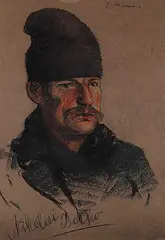 Edmund Morris, Nikolai Bo..., pastel on paper board