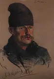 Edmund Morris, Nikolai Bo..., pastel on paper board