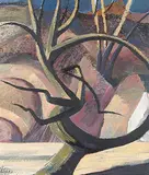 David Pugh, The Skater, 1987, acrylic on canvas