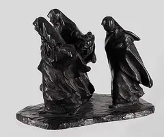 Marc-Aurèle de Foy Suzor-Coté, La compagne de vieux pionnier, 1912, bronze sculpture