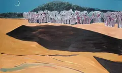 Barbara Ballachey, Dark Field, 1981, oil on canvas