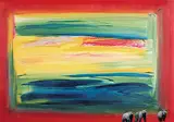 Maureen Enns, Looking In, Kambalnoye Lake, Kamchatka, 1998, mixed media and collage on paper