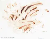 Lise Gervais, Devant un Bon Peu de Foyer, 1977, acrylic on paper