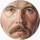 Karl Groenig Spital, Self Portait, 1978, acrylic on hard board