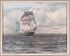 Wallace Robertson MacAskill, Out of Halifax, hand coloured photograph on paper