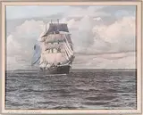 Wallace Robertson MacAskill, Out of Halifax, hand coloured photograph on paper