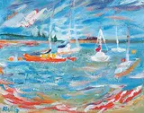 Scott Kelly, Ghost Lake Reverie, acrylic on canvas board