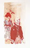 Jack Levine, Untitled - The Old Japanese Couple