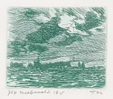 J. E. H. MacDonald, Untitled - Sunset, 1915, etching on paper
