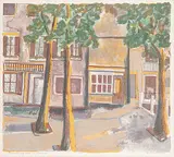 Small Square in Venice #10/50 by John Harold Thomas Snow, 1976, colour lithograph on paper, sold Apr 2006