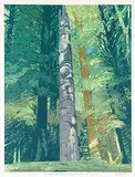 James Sidney Harold Willer, The Great Pole Chaatl - Queen Charlotte Islands #60/90, 1984, colour silkscreen on paper