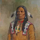 Douglas Allan Fales, Running Rabbit, Peigan [Blacfeet] [sic] Montana, 2005, oil on canvas