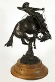Steve Hoar, Untitled - Bronc Bustin' #16/20, 1979, bronze sculpture