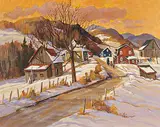 Louise Lecor Kirouac, Scene campagnarde, Laurentide QC