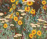 Alberta Carnival by Illingworth Kerr, 1981, oil on canvas board, sold Nov 2005