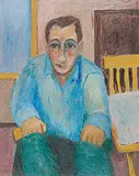 John Harold Thomas Snow, Untitled - Boy, 1959, oil on canvas board