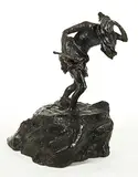 L'Iroquois #A.P. by Marc-Aurèle de Foy Suzor-Coté, bronze sculpture, sold Nov 2005
