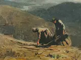 John Benjamin Taylor, Spring Seeding, oil on canvas board