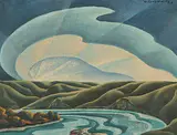 Chinook Arch by Harry Karl-Heinz Wohlfarth, 1956, oil on canvas board, sold Nov 2005