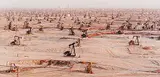 Oilfields #1, Belridge, California by Edward Burtynsky, 2002, colour photograph, sold Nov 2005