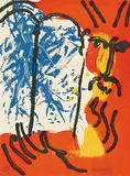 Marc Chagall, Moses #38/75, 1956, colour lithograph on paper