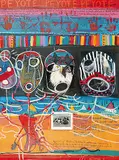 Jane Ash Poitras, The Ascend [sic] of the Peyote Eagle, 1991, mixed media on canvas
