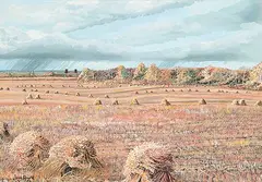 Jerry Arnold, The Way it Was, ink painting on paper