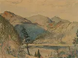 Dorothy G. Bell, Head of Fisherman's Cove, West Vancouver, 1950, watercolour on paper