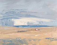 Penny Heath-Eves, Storm Approaching, oil on hard board