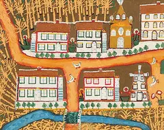 Jahan Maka, The Collective, mixed media on canvas board