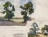 Llewellyn Petley-Jones, Untitled - Sketch for a Colour Wood Cut