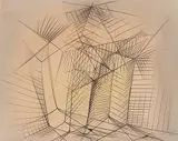Michael N.S. Snow, Untitled - Linear Abstract, mixed media on paper