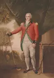 Lemuel Francis Abbott, Henry Callender, Captain of the Society of Golfers at Blackheath, 1916, colour mezzotint on paper