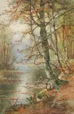 Thomas Tayler Ireland, Untitled - Tranquil Fall Day, watercolour on paper