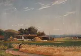 Askel Martin Lassen, Parti fra Tisvilde, oil on canvas