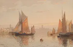 Charles E. Hannaford, Plymouth, watercolour on paper