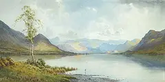 Edward Horace Thompson, Untitled - Bassenthwaite Lake, watercolour on paper