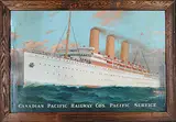 Arthur Henry Hider, Canadian Pacific Railway Co.'s Pacific Services, 1912, colour lithograph on paper