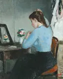François Gall, Avant le rendez-vous, oil on canvas