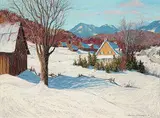 The Beauty of a February Morning by Horace Champagne, 1989, pastel on paper, sold Apr 2005
