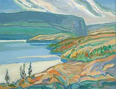 Summer Clouds by William Duma, acrylic on hard board, sold Apr 2005