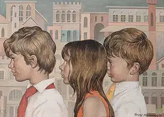 Grant Kenneth Macdonald, Old City, 1969, tempera on paper board