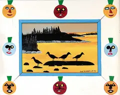 Joe Norris, Untitled - Seagulls at Sunset, 1993, enamel on hard board